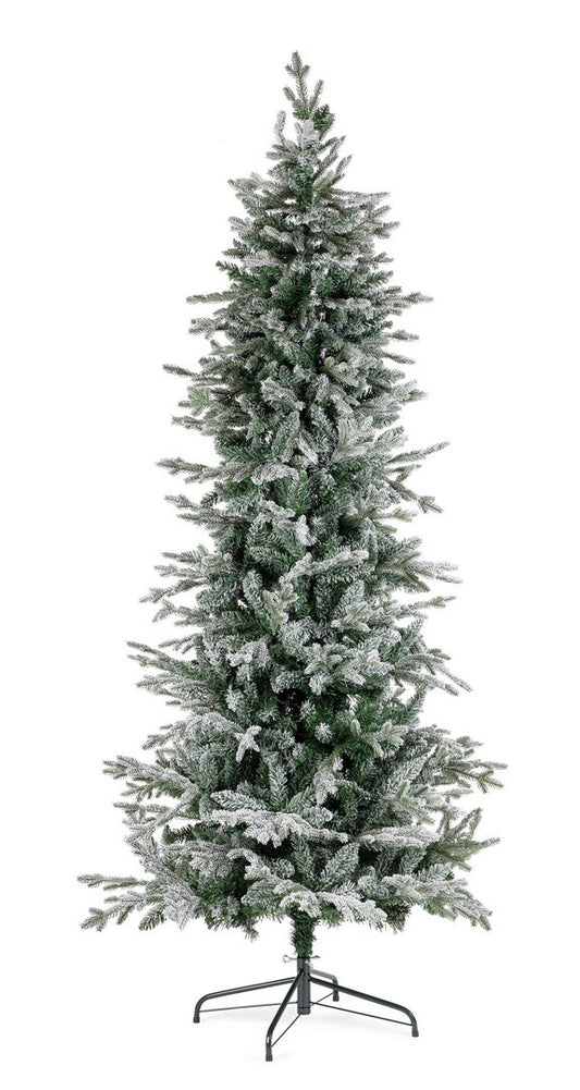 Albero di Natale Slim Cooper innevato - h 210 cm (1785 rami)