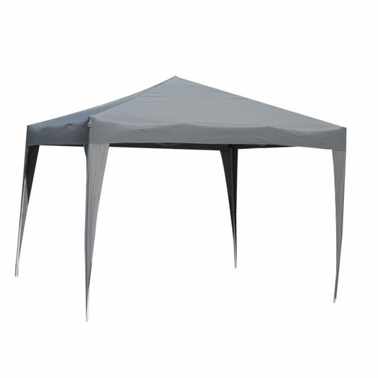 Gazebo acciaio Arizona 3x3m automatico in poliestere grigio 160gr/m²