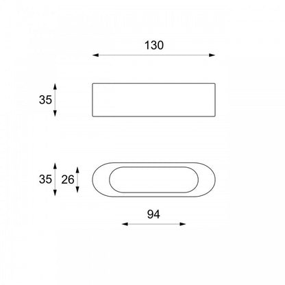 Tavolino moderno porta tv pietra beige cm 130 x 35 x h 35