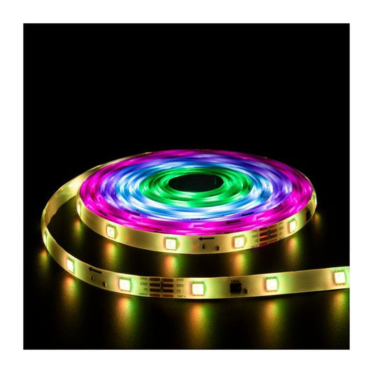 Cinta LED multicolor de 5 m con mando a distancia