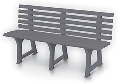 Isotta 3-Sitzer-Bank 147x51x75h cm taubengrau