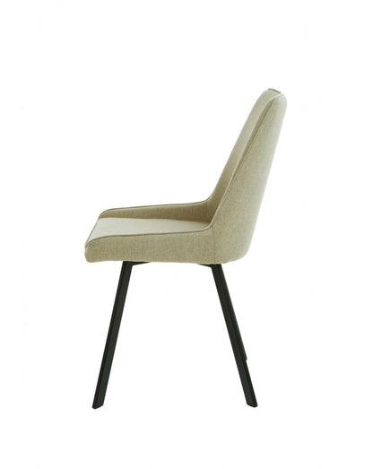 4x Sedia in Microfibra Beige - Fox