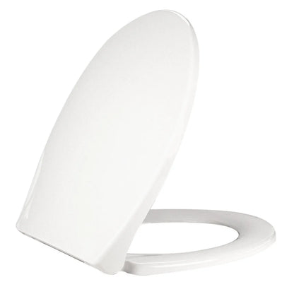 Sedile WC universale Q+ in termoplastico con chiusura rallentata e Quick Release