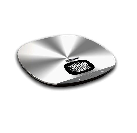 Bilancia digitale da cucina in acciaio capacità 5 kg