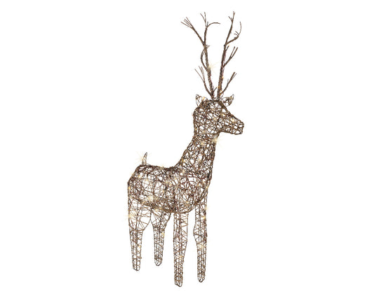 LED deer 72 LED 24x60x104 cm brown