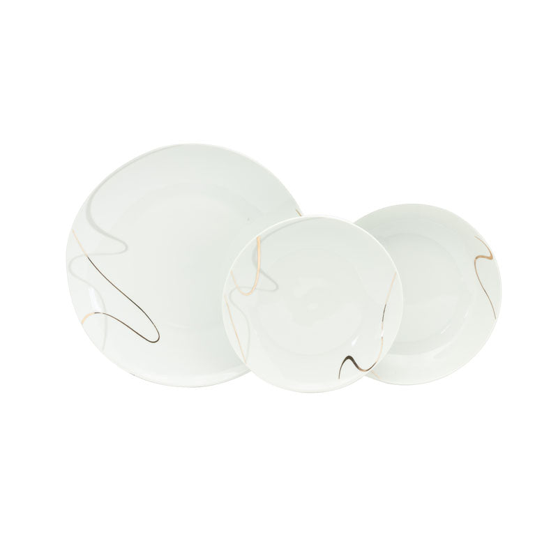 Opera 18-piece porcelain plate set
