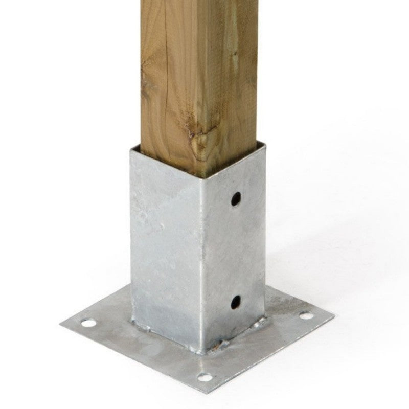 Befestigung für Vierkantstangen 91 x 91 mm H150 mm