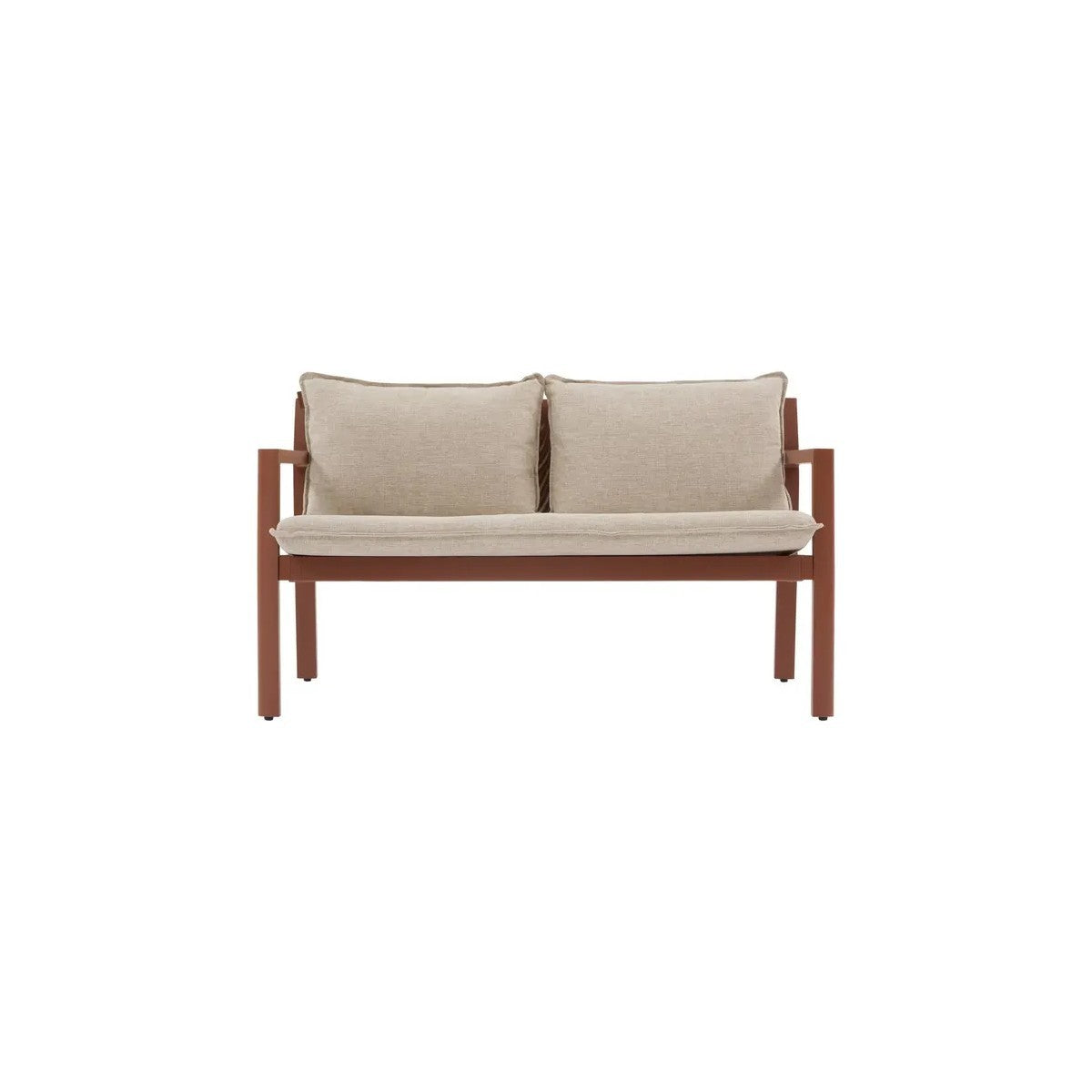 Flovia 4 seater mahogany lounge
