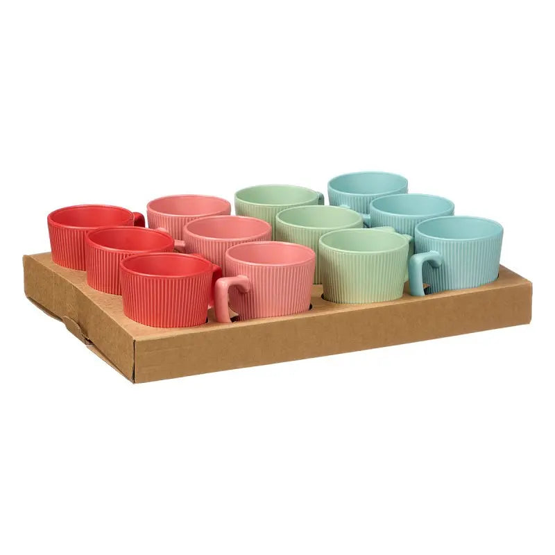 Taza desayuno 9,8x13,5x10,7 cm h colores surtidos