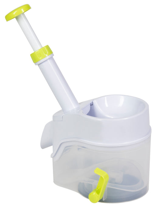 Manual cherry pitter with suction cup block