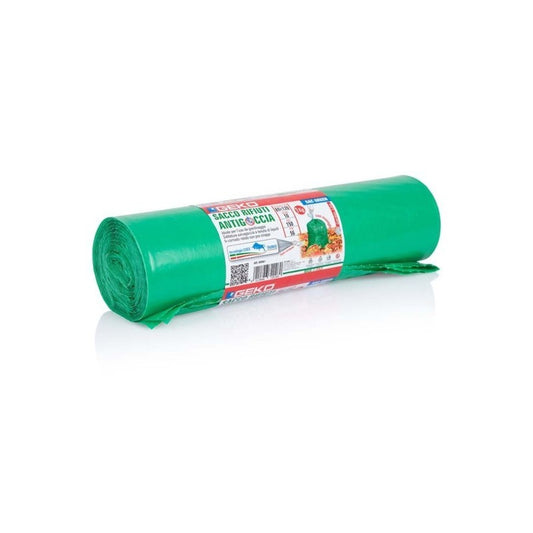Green garbage bags 80 x 120 cm 10 pieces