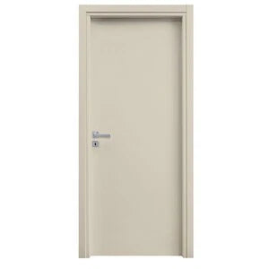 Porta battente modello A crema/rovere 90x210 cm MDF B02/03