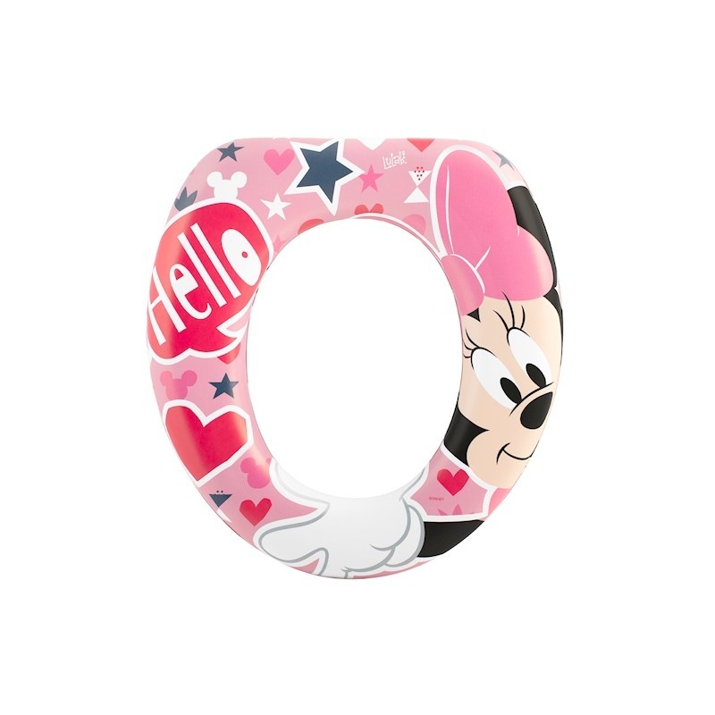 Reductor de asiento de inodoro acolchado Disney Minnie Icon Suave Sin BPA +12 Meses