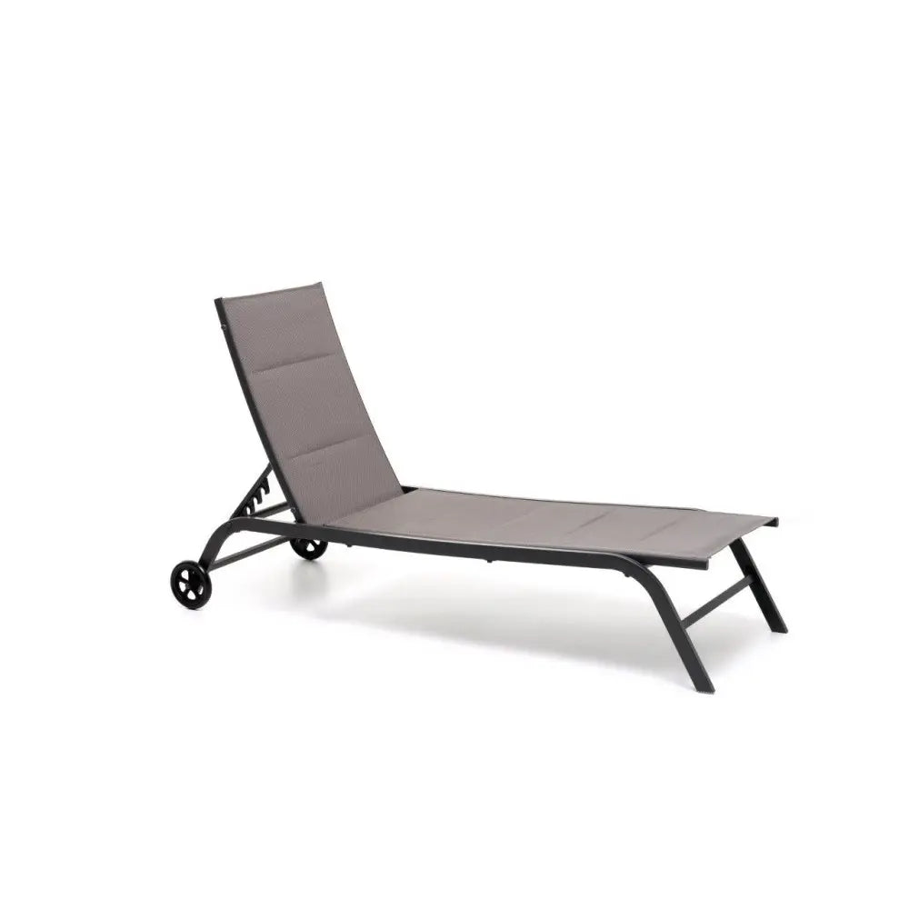 Lettino Jask antracite cm 194x60x35-91 h
