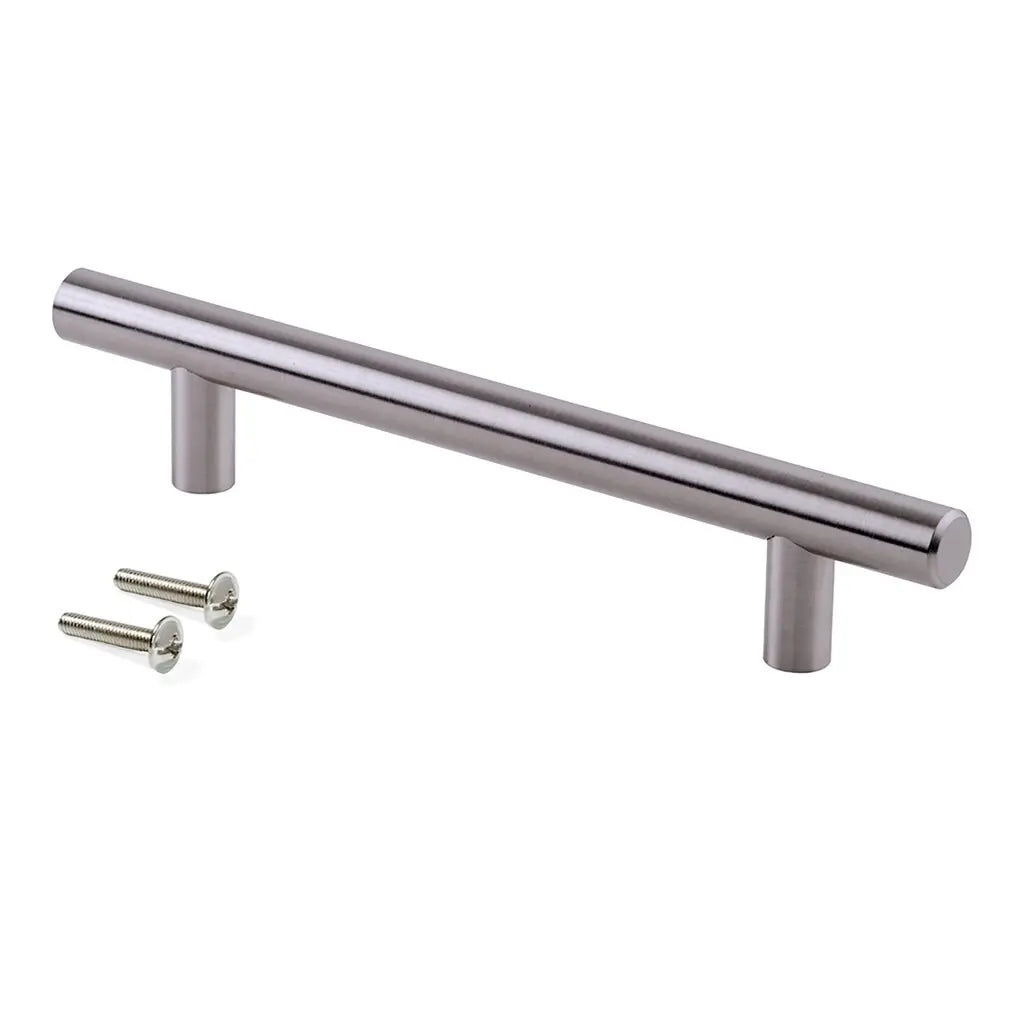 Orlando furniture handle L188 mm, center distance 128 mm, Steel, Satin nickel