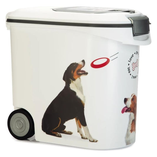 Contenedor Curver para comida animal con ruedas 35l cm 49x28x42 h