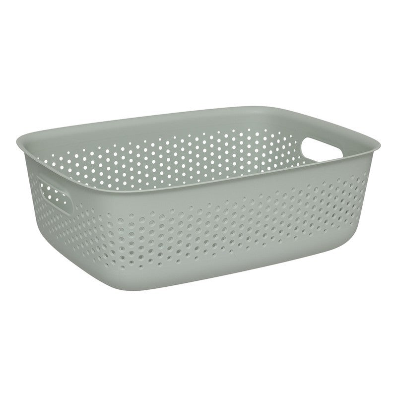 Papelera multiusos de plástico Tila Salvia 10 L
