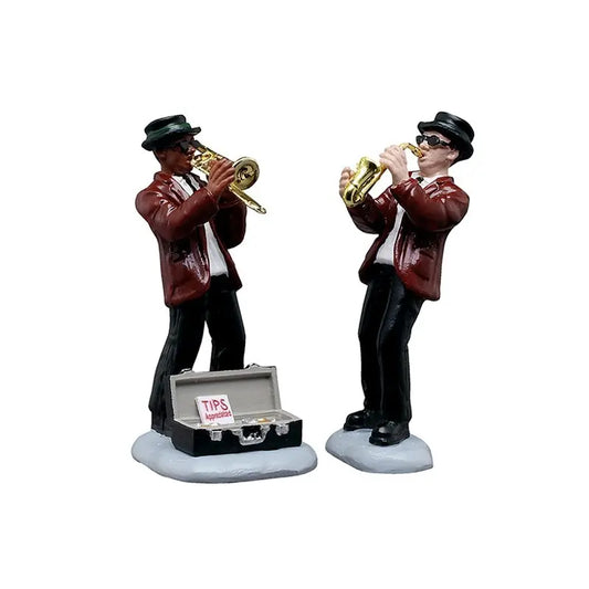Set 2 statuette Lemax Jazz Duo musicisti 2025