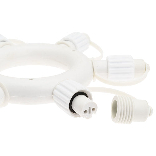 Connettore Circolare 18cm 5 Uscite 230V AC - Bianco