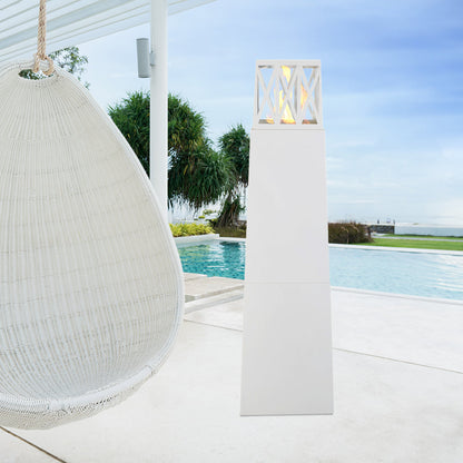 Camino a bioetanolo da giardino per esterno 40x40x145