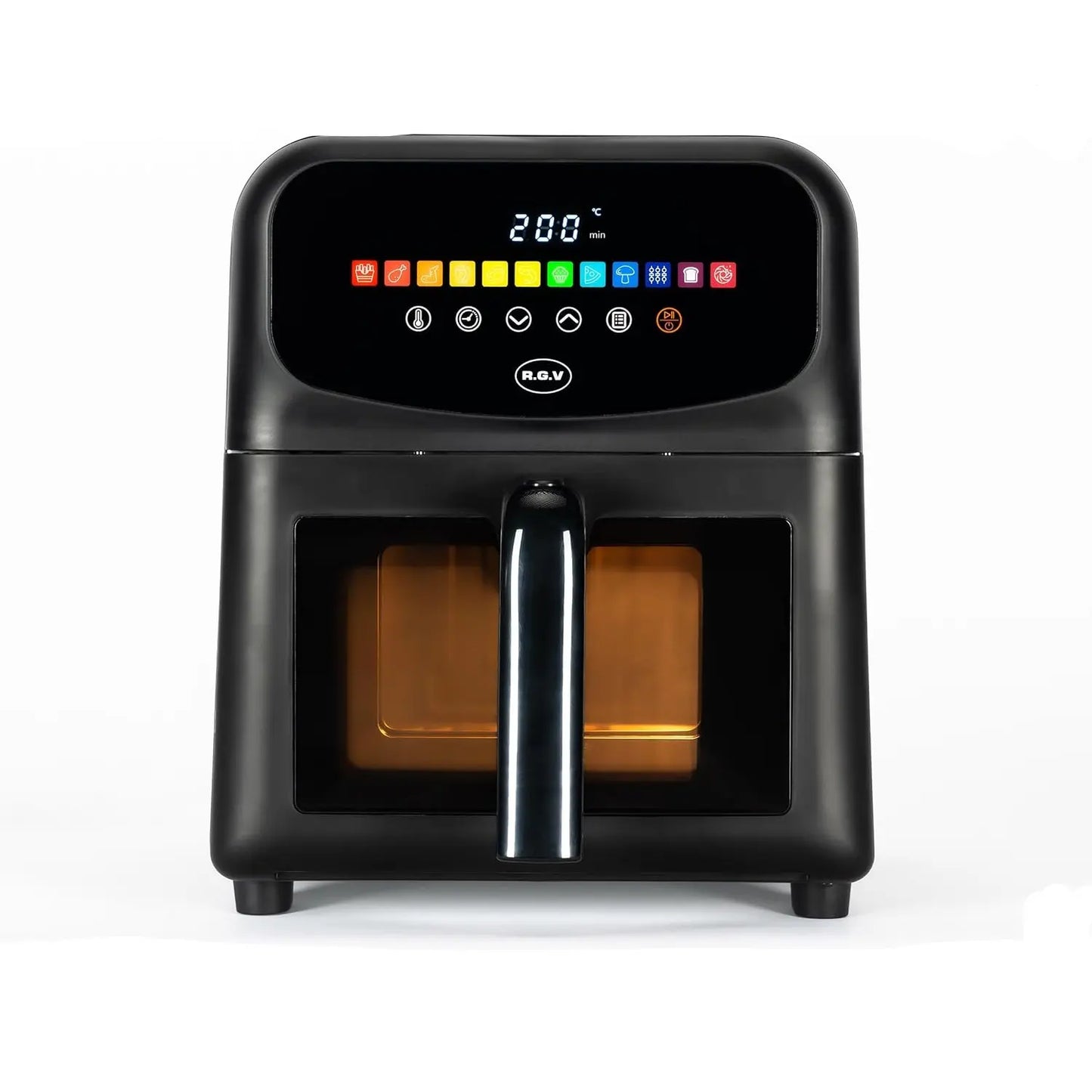 6 l 1500–1700 W Heißluftfritteuse mit Touch-Display und 12 Programmen
