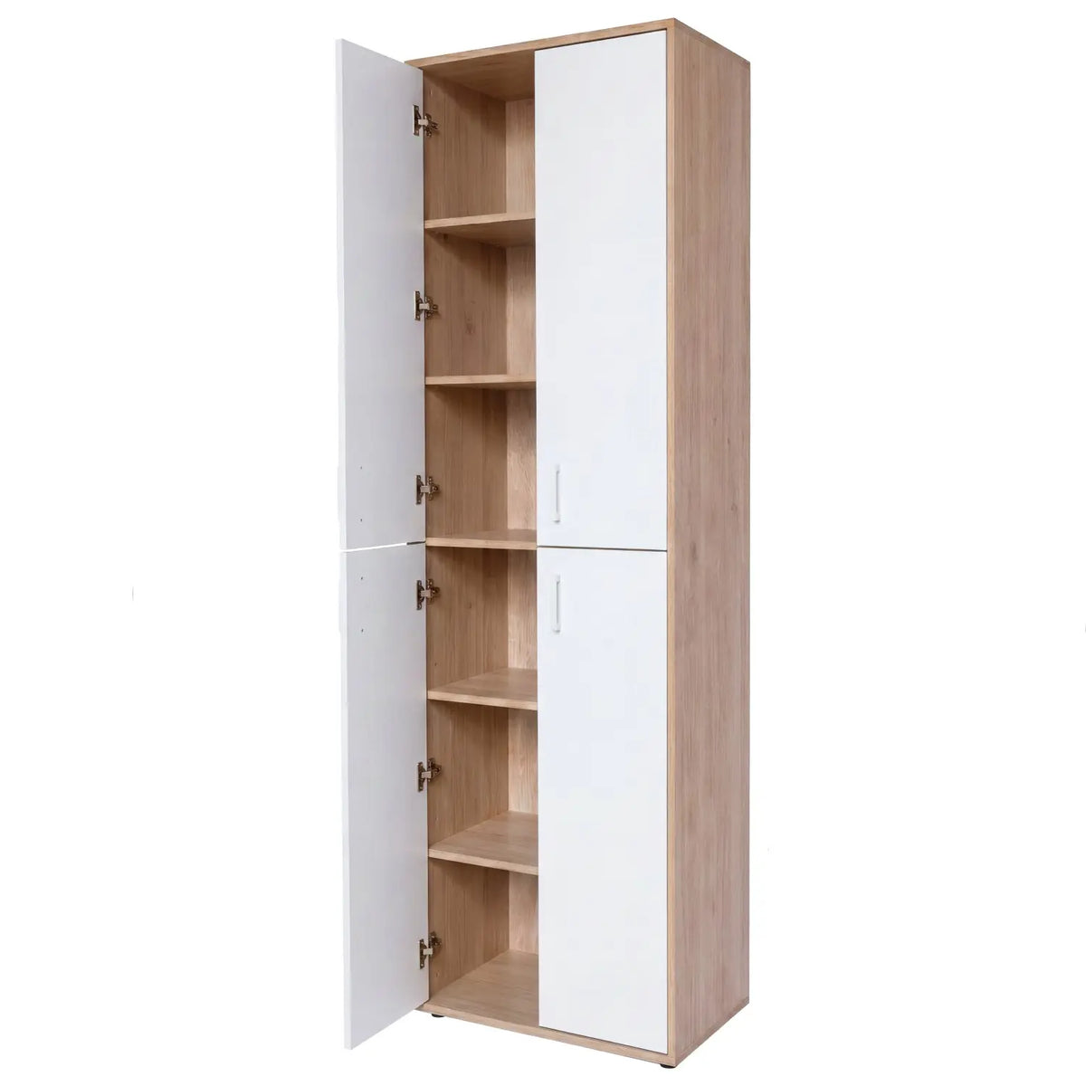 Armadio oak bianco 4 ante 60x34x180 cm