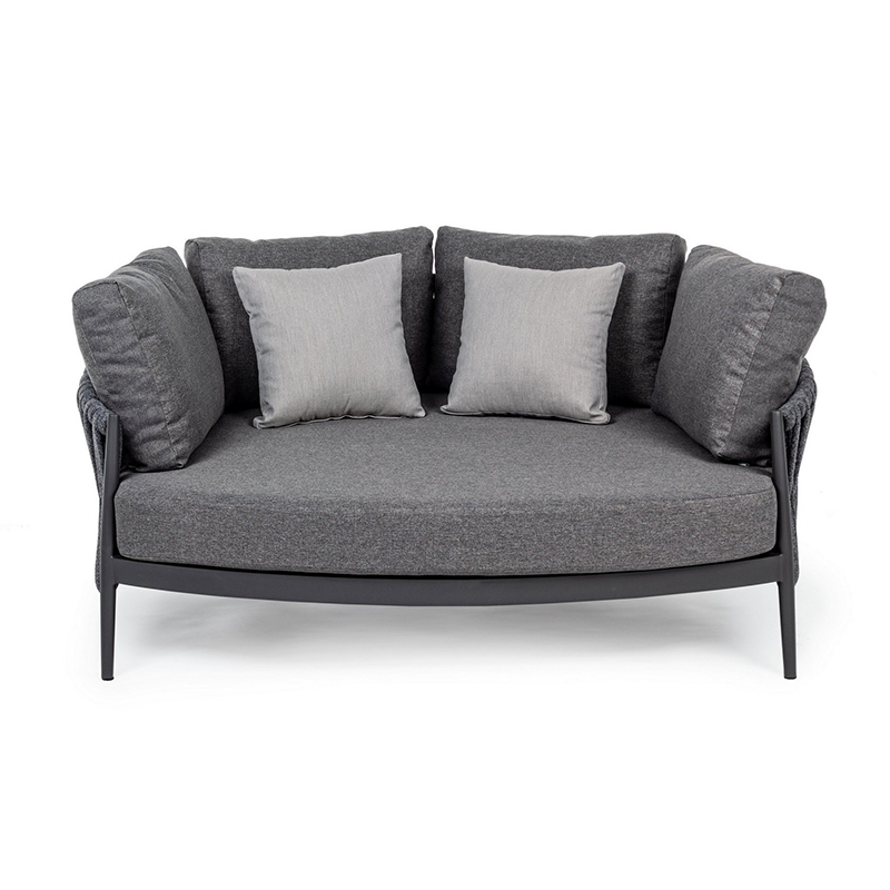 Sofá cama Rafael 2 plazas antracita 165x146x83 cm