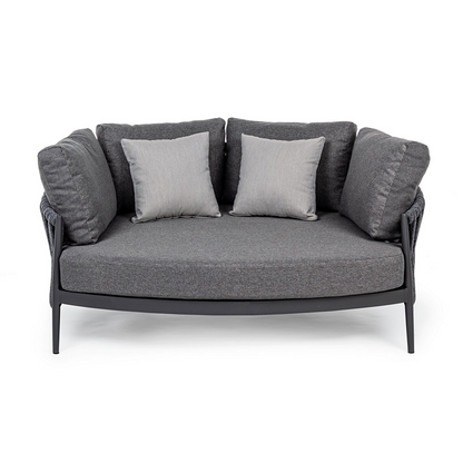 Sofá cama Rafael 2 plazas antracita 165x146x83 cm