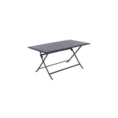 Mesa plegable Azua 6 plazas grafito 150x80x71 cm