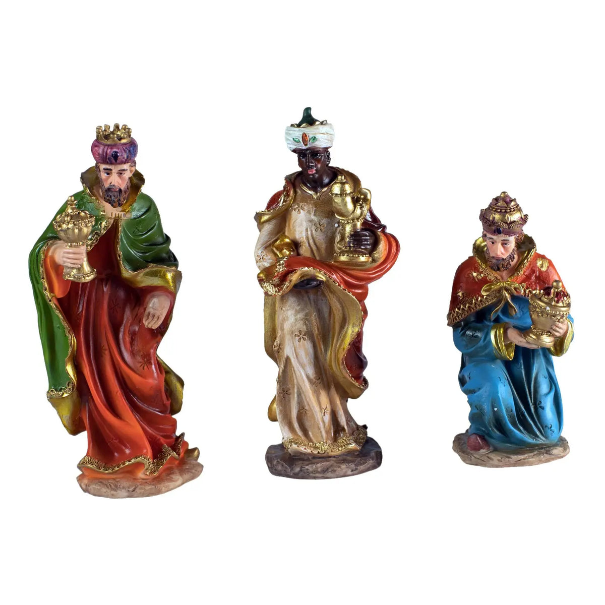 Set 3 Re Magi in resina H20 cm