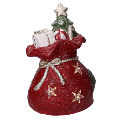 Red led resin gift pack cm27x22h40