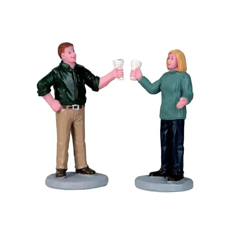 Lemax  “A Fine Vintage” set 2 personaggi - H7,3 cm