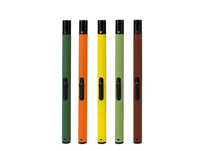 Refillable gas lighter in assorted colours
