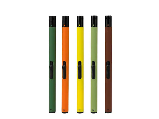 Refillable gas lighter in assorted colours