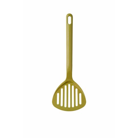 Avocado green perforated hamburger shovel