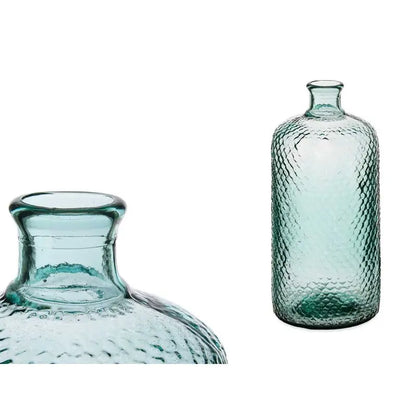 Decorative glass bottle 8L cm 19x19x42h
