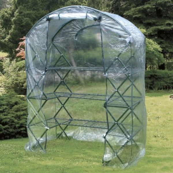 Zusammenklappbares Gemüsegewächshaus mit PE-Folie 142 x 71 x 203 cm