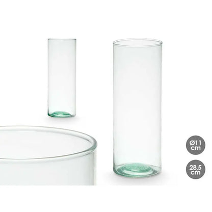 Recycled glass vase Ø11x28.5h
