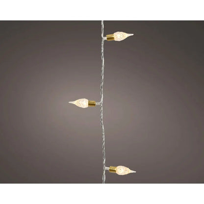 Catena luminosa LED Vintage bianco caldo 17,9 m con 8 funzioni