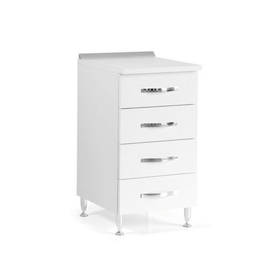 White Ash Kitchen Drawer Cabinet, 4 Drawers, H 85x50x40 cm