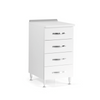 White Ash Kitchen Drawer Cabinet, 4 Drawers, H 85x50x40 cm