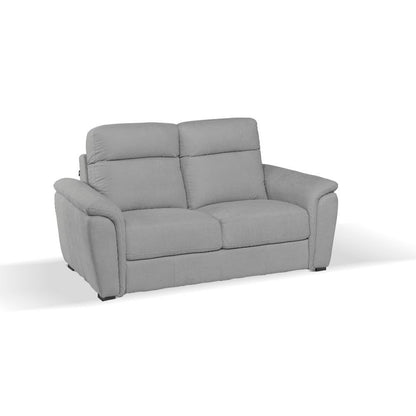 Divano Gonzaga 2 posti fisso con poggiatesta regolabili in 3 posizioni grigio H94xL165xP96