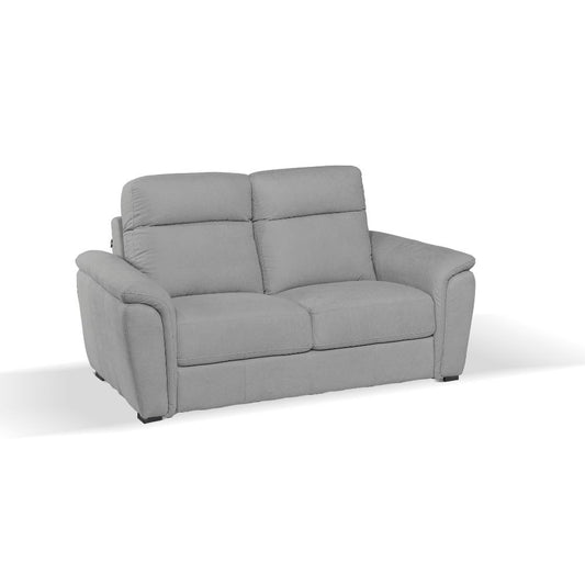 Divano Gonzaga 2 posti fisso con poggiatesta regolabili in 3 posizioni grigio H94xL165xP96