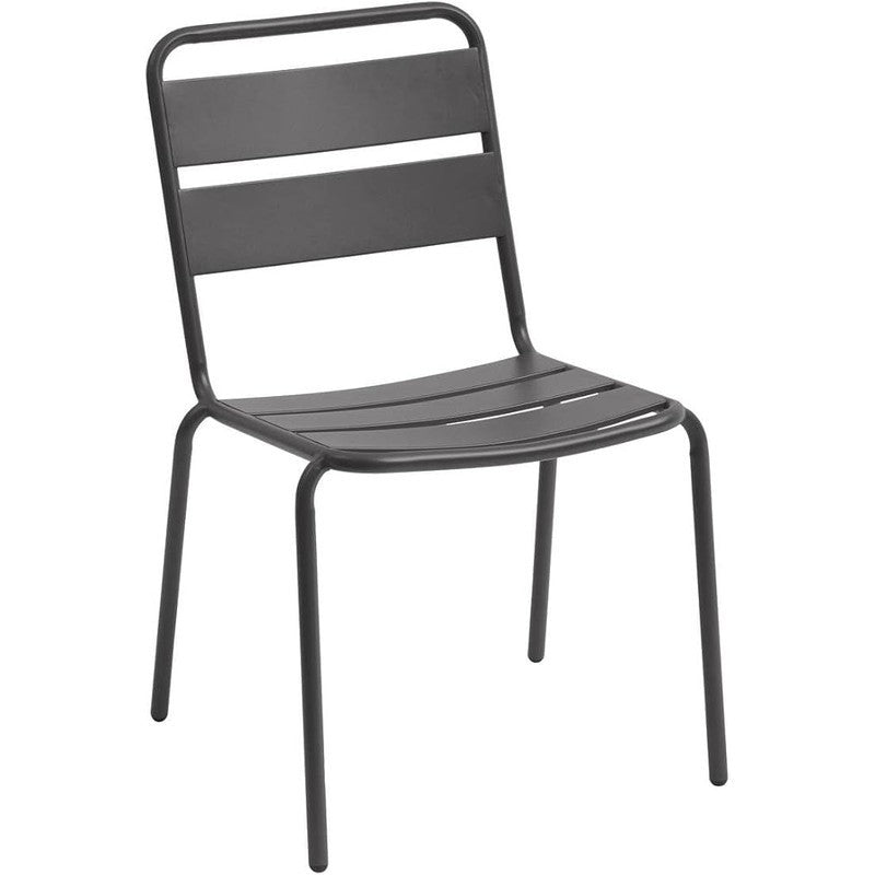 Phuket stackable chair graphite 52x60x84h cm