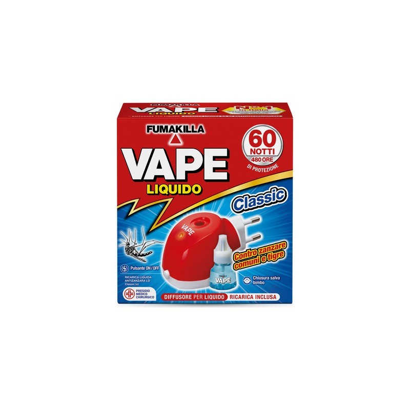 Vape electroemanador líquido clásico + recarga de líquido 60 noches