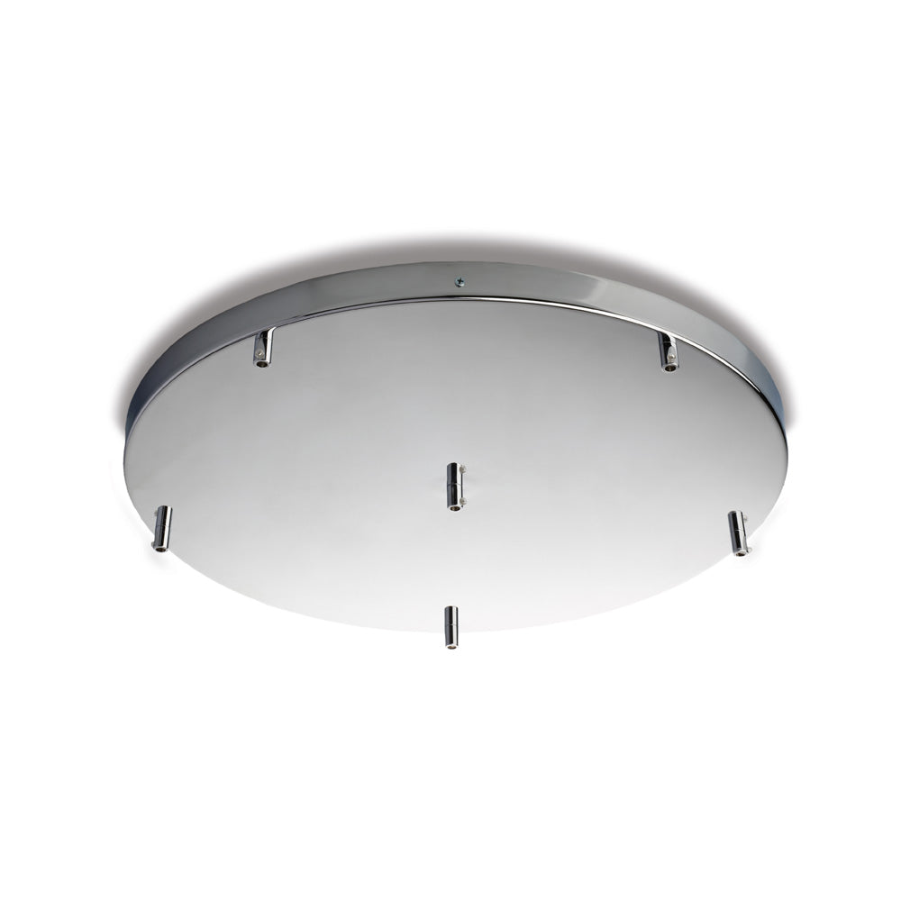 Rosone multicavo in ferro cromato diametro 50 con 6 fori H.3 - Ø50