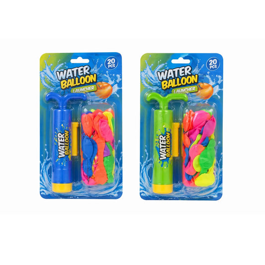 Set of 20 water balloons with launcher