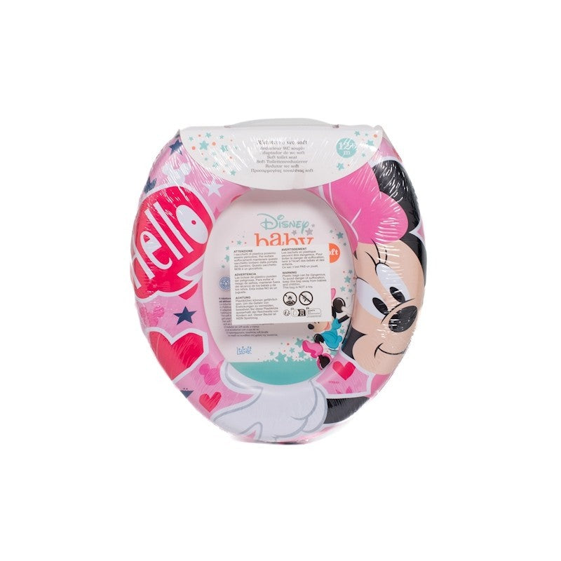Reductor de asiento de inodoro acolchado Disney Minnie Icon Suave Sin BPA +12 Meses