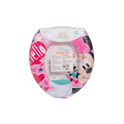 Reductor de asiento de inodoro acolchado Disney Minnie Icon Suave Sin BPA +12 Meses