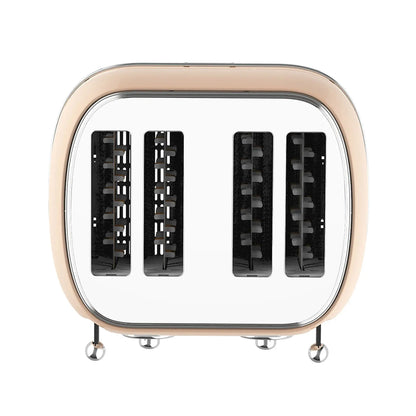Tostadora retro beige 1500W 4 ranuras